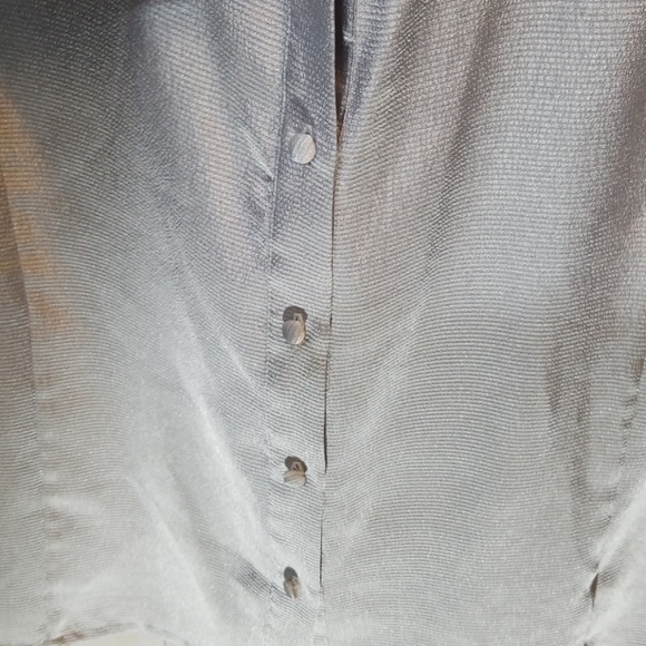 Tahari Sleeveless silver blouse size large - Picture 3 of 5